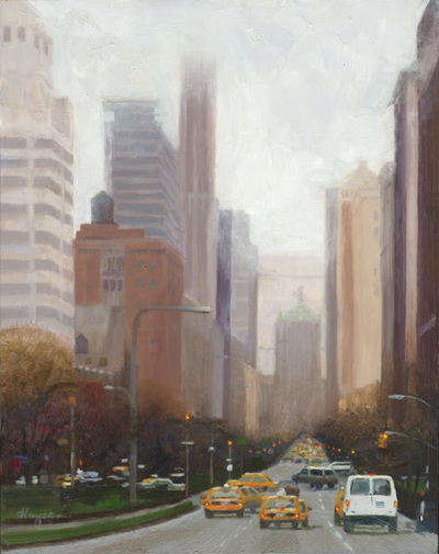 Park Avenue  11 x 14    oil on panel