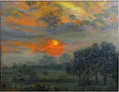 Sunset   8 x 10   oil on canvas