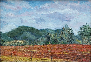 Harvest Time  5 x 7    oil on canvas