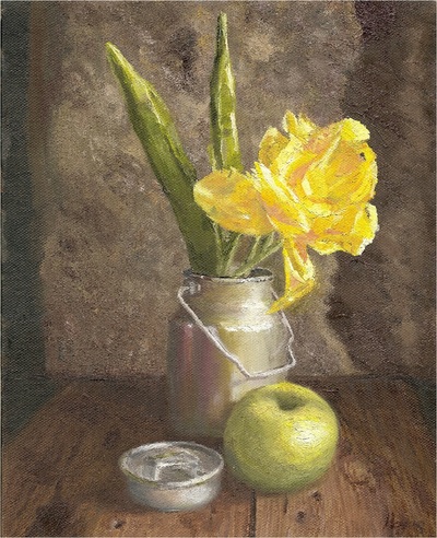 Tulip and Green Apple   8 x 10